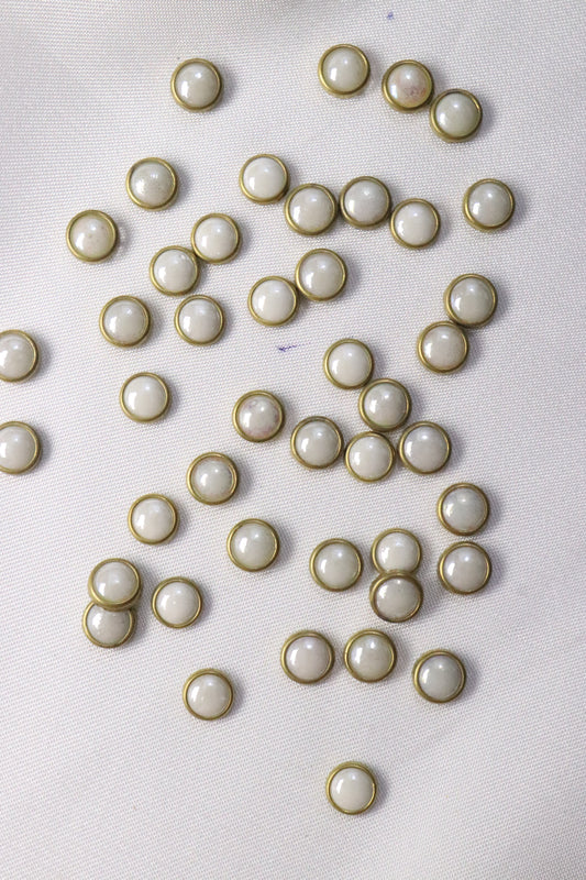 Big-Circle Milky-White 6mm